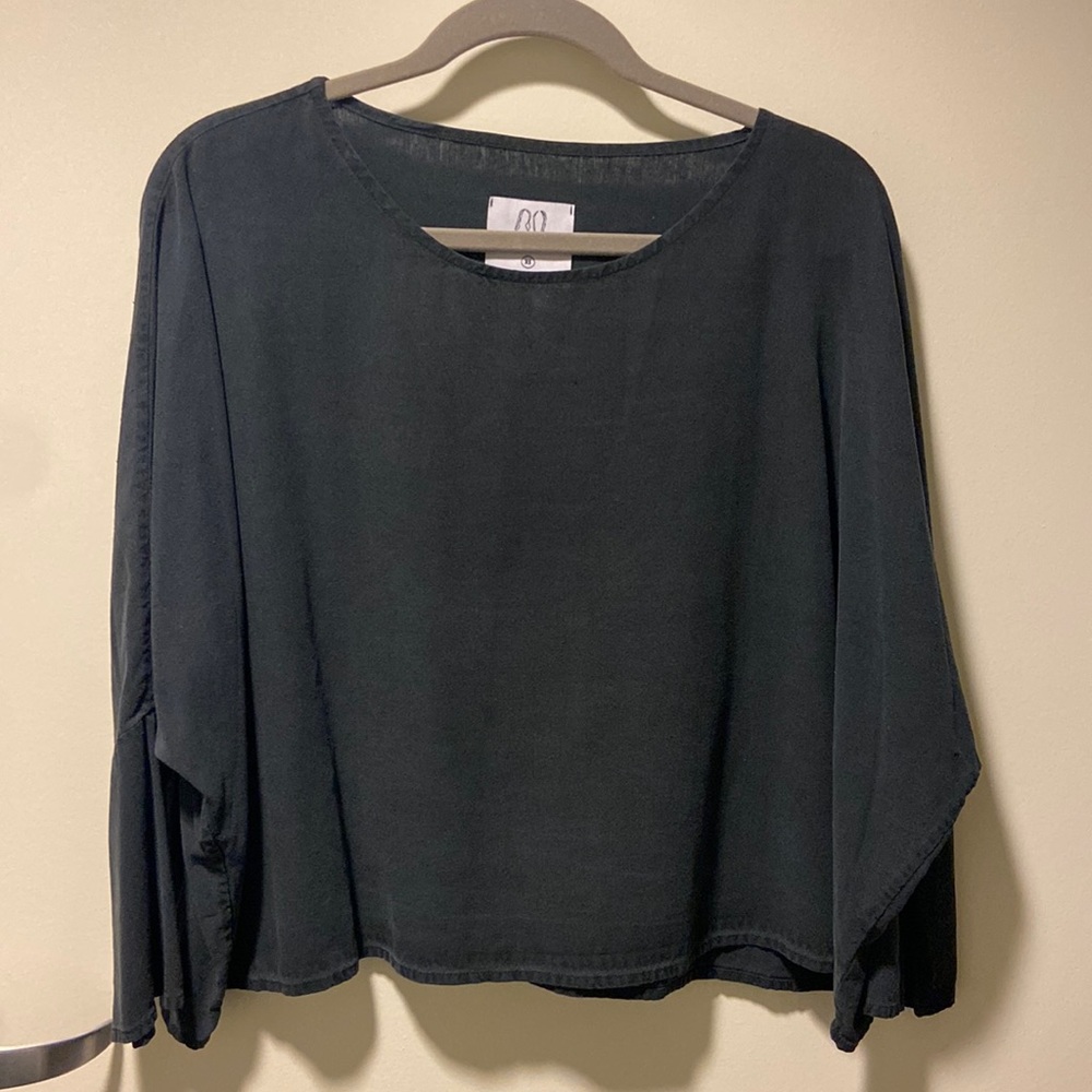 Jaime + The Jones Raw silk T shirt